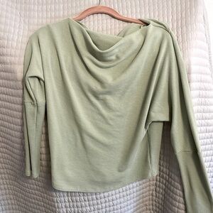 Cowl neck long sleeve